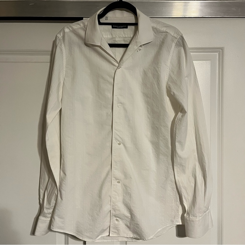 Dolce & Gabbana camp collar white shirt - Picture 2 of 6